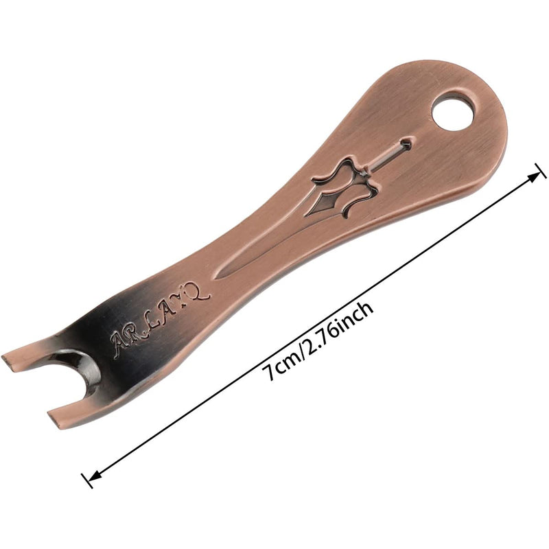 [AUSTRALIA] - AYLIFU Guitar Bridge Pin 6-Piece Acoustic Brass Guitar Bridge Pin Replacement Parts with Metal Piano Bridge Pin Remover 
