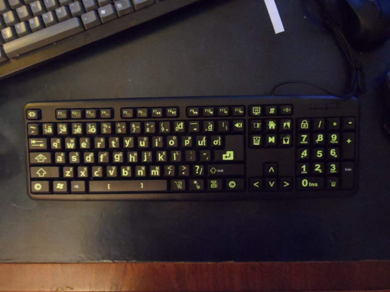 Vietnamese Keyboard Stickers with Fluorescent Inlays. Large Symbols Will Not Wear, Smudge or Fade. Vietnamese Conversion for All Laptop and Desktop Keyboards Also Free USB LED Light (White).