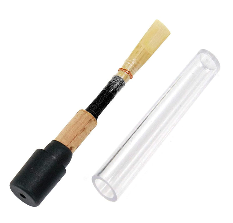 3Pcs Oboe Reed Medium Soft Oboe Reeds Handmade Oboe Reed for Beginners Wind Instrument Parts with Transparent Plastic Storage Box (Black)