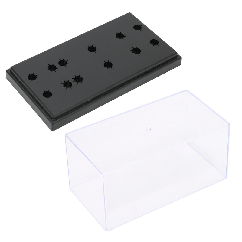 PUSOKEI Universal Turntable Headshell Cartridge Keeper, Record Player Stylus Holder Acrylic Box Phono Shell Case,Phonograph Turntable Cartridge Keeper Box.