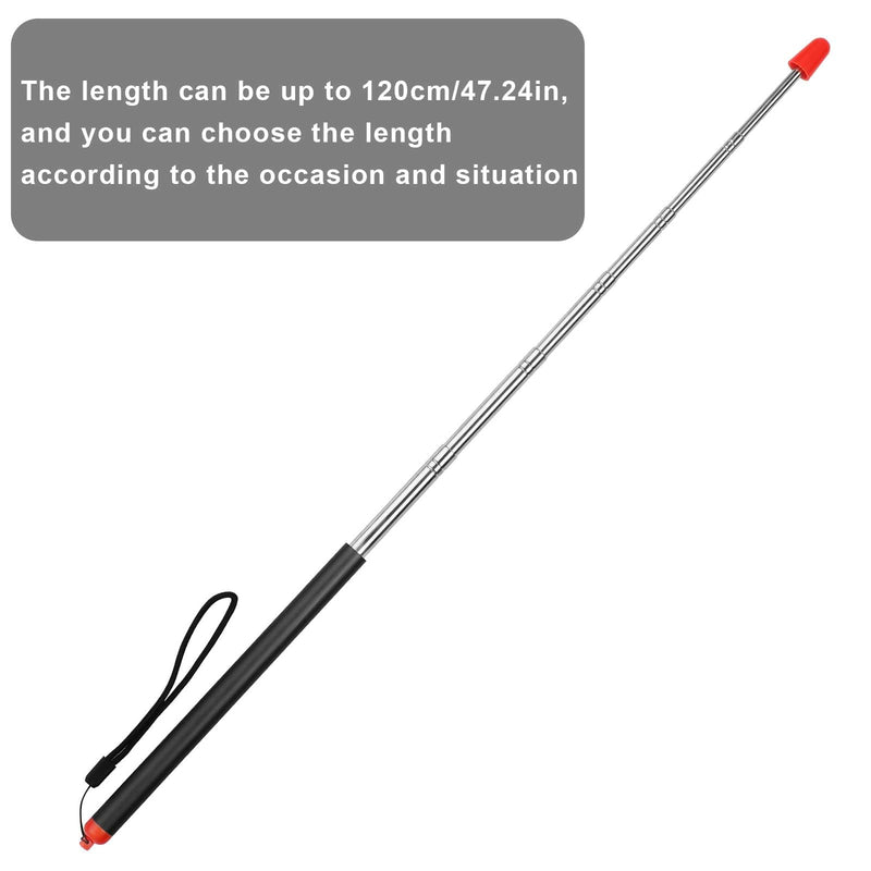 [AUSTRALIA] - Telescopic Teachers Pointer Stick, 47.24in Retractable Teaching Pointer, Telescoping Pointing Extendable Handheld Guiding Wand for School Office Classroom Presentation Teaching Whiteboard 