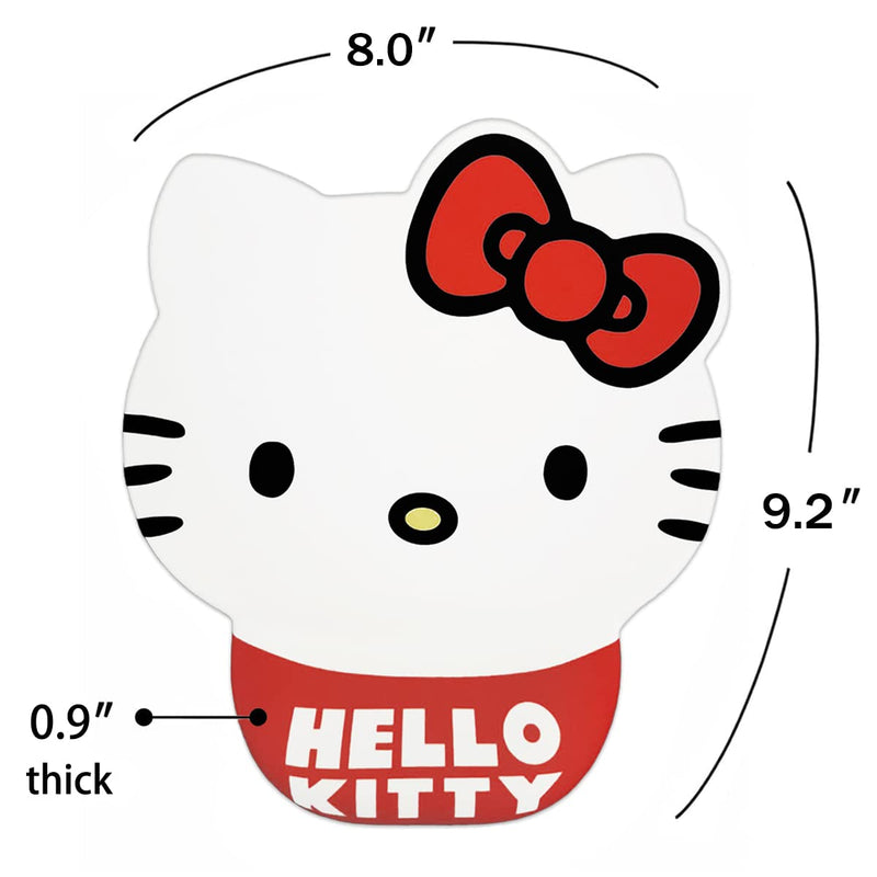 Cute Hello Kitty Office Mouse Pad with Wrist Support Ergonomic Rest, Cute Office Supplies Desk Accessories Kawaii Mouse Pads for Office Home Soft Gel Mousepad with Non-Slip Rubber Base