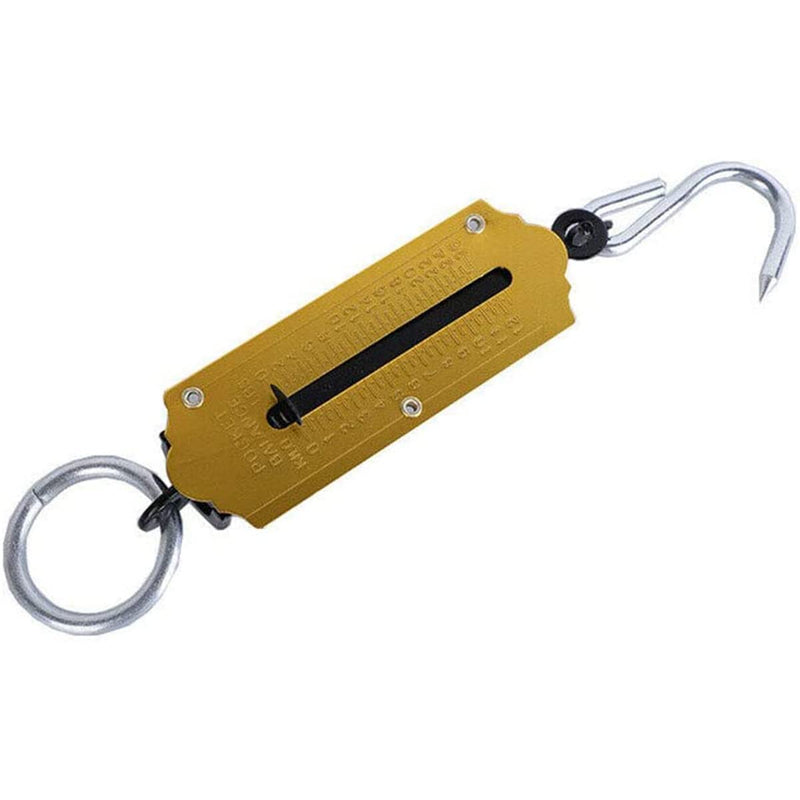 Spring Scale 100kg Hanging Hook Metal Kilo & LBS