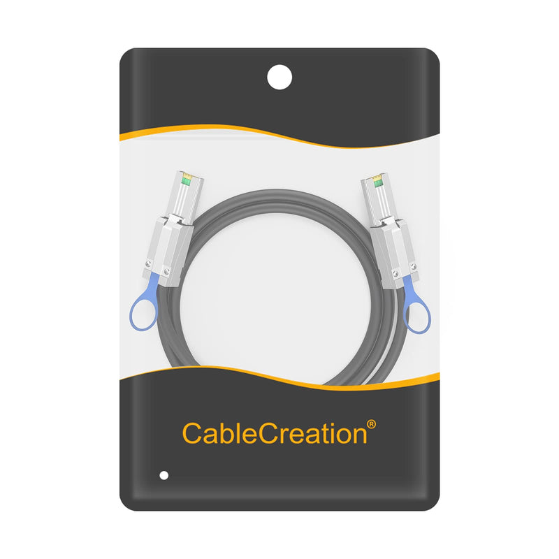 CableCreation [2 Pack External Mini SAS 26pin (SFF-8088) Male to Mini SAS 26 (SFF-8088) Male Cable, 1M / 3.3FT 3.3FT/1.0M 2