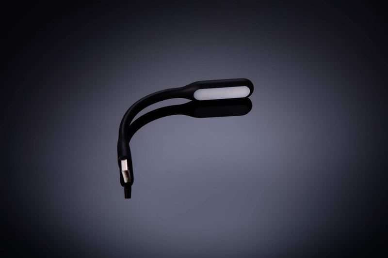 Schatzii | LED Laptop & Reading Light | High Intensity LED Light Powered by Any 2.0 & 3.0 USB Port on Laptop - No Batteries Needed | Adjustable & Bendable Light | Black