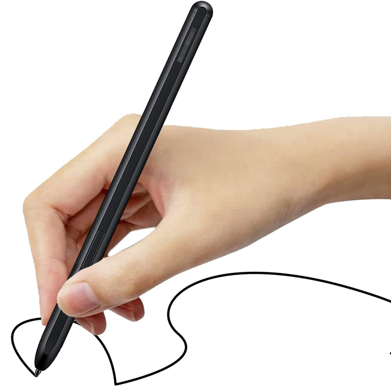 Galaxy Z Fold 3 S Pen Replacemen for Samsung Galaxy Z Fold 3 5G Fold Edition Stylus Pen Without Bluetooth + Tips/Nibs & Tweezer (Black)