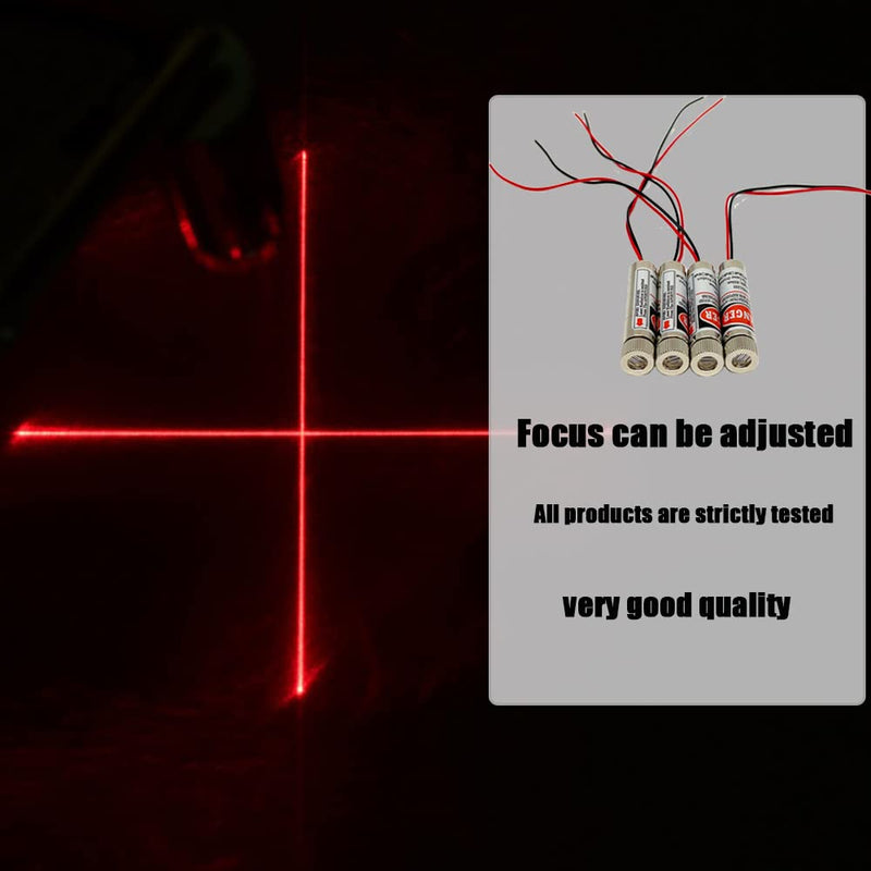 [AUSTRALIA] - Red line laser module Industrial Laser Group Module adjustable focal length (point-4packs) Point-4packs 