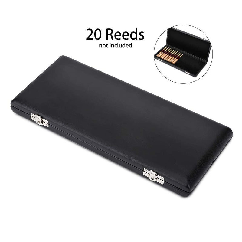Wood + PU leather cover case holder storage box for 10/12 / 20pcs oboe reeds (Pack of 20) Pack of 20