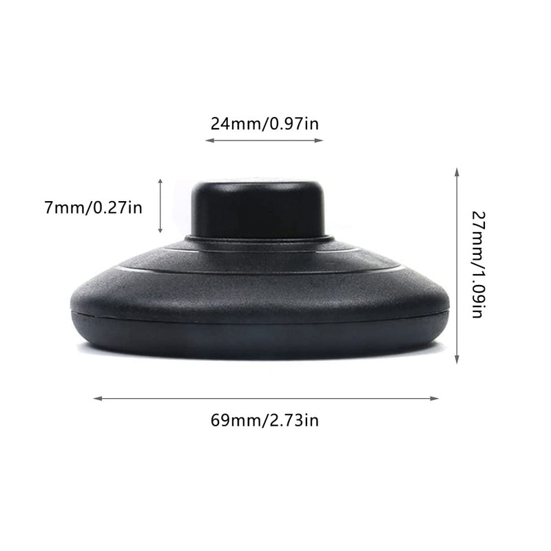 OMIGA Foot Switch Lamp Cord Switch with Push Button Self-Locking for 2 or 3 Core Cable Floor Lights and Small Appliances or Lamps Light Switch Black a