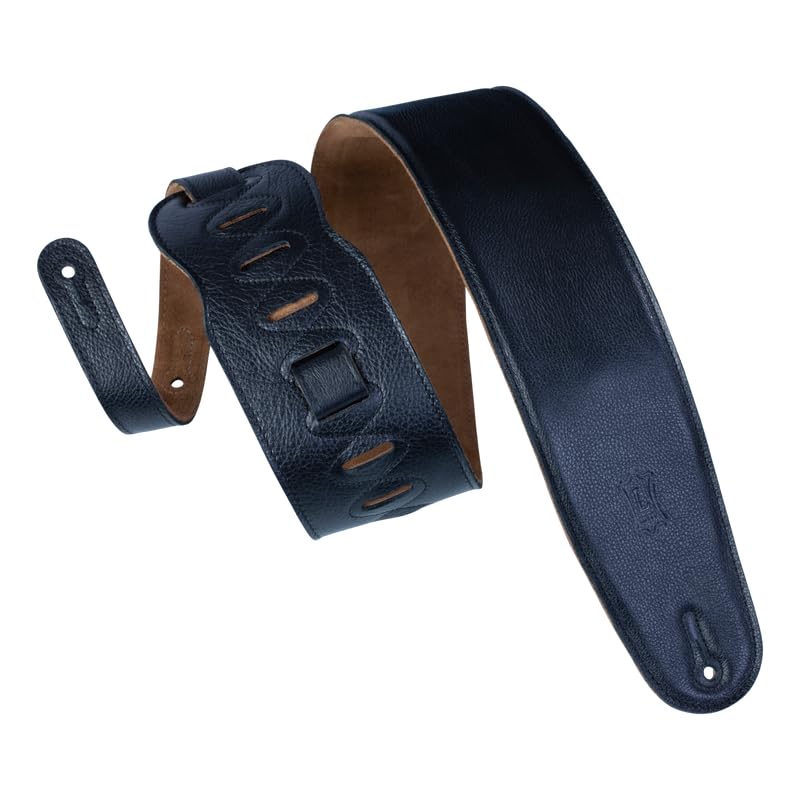Levy's Leathers M4GF-XL-BLK Guitar Strap Black Extra-Long