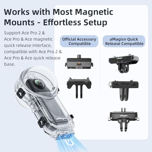 Waterproof Dive Case for Insta360 X5 (60m/196ft)