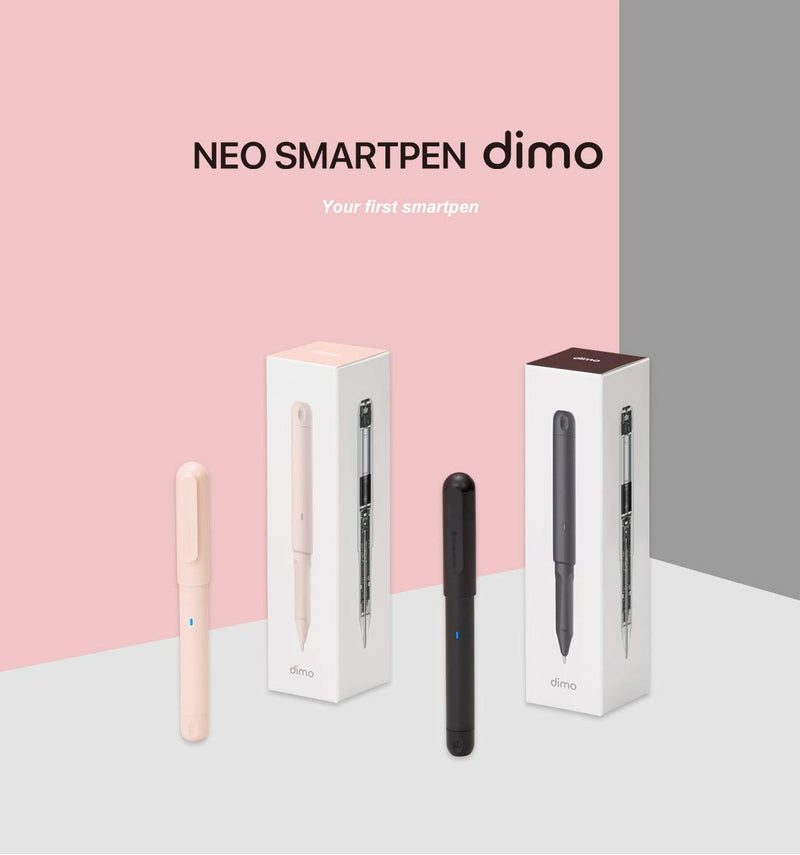 Neo Smartpen dimo Bluetooth Digital Pen with 2 GB Internal Memory Digitize Handwriting for iOS and Android, Compatible with Neo Studio App and Neo Notebooks - Pink