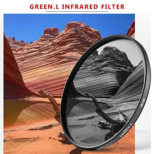 GREEN.L 49mm Infrared Filter, 49mm IR 950nm (R95) Filter for Camera Lens