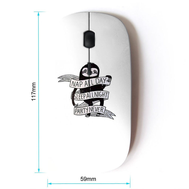 KOOLmouse [ Optical 2.4G Wireless Mouse ] [ Nap All Day - Funny Sloth ]