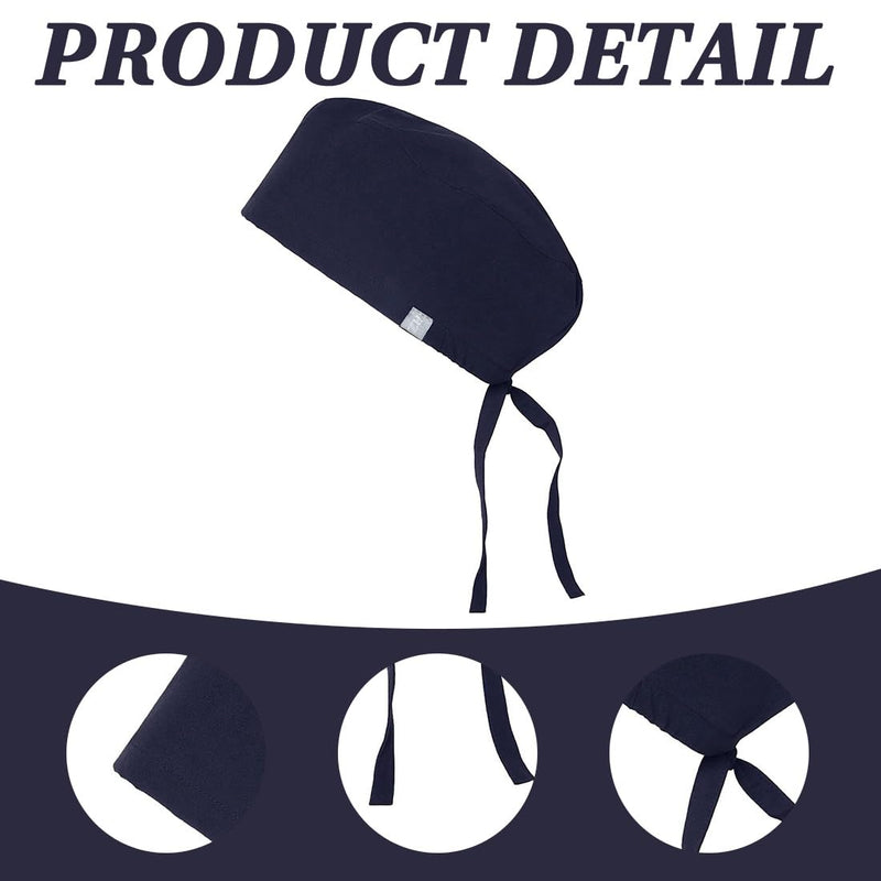 DWFEYOI Surgical Hood Fabric, Surgical Caps, Fabric Nurse Accessories for Doctors, Nurses, Dentists, Pharmacists, Vets, Medical Staff, blue