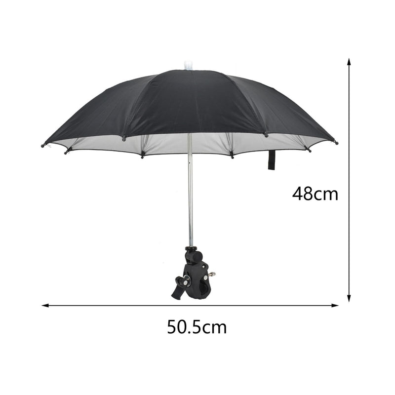 50CM SLR Camera Umbrella, Rainy Day Photography SLR Camera Umbrella Adjustable Rain and Sun Protection Outdoor (Black)