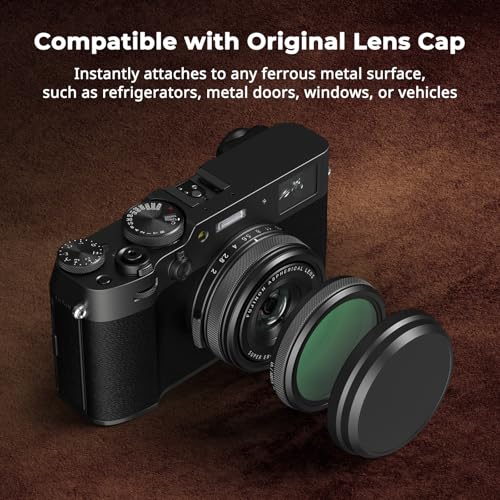 SmallRig UV Filter for FUJIFILM X100VI / X100V, 99% Light Transmittance, Optical Glass Lens, Waterproof & Anti-Scratch, Lightweight Aluminum Frame, Lens Protection Filter, Cleaning Cloth (Black) 5852 Black