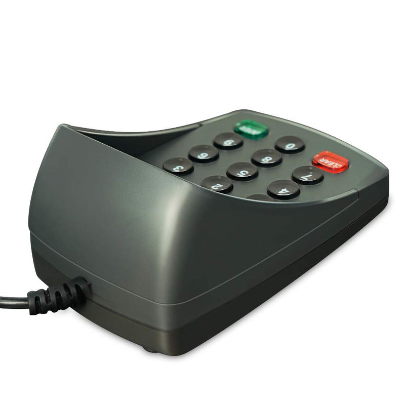XCRFID USB 15 Keys Keypad Numeric Keyboard Numpad/Digital Keyboard/Pin Pad with LCD Plug and Play Support EPOS System YD541-Plaintext