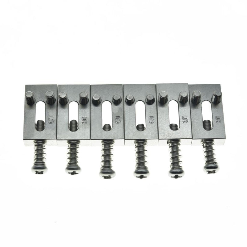 Dopro Premium Stainless Steel Bridge Roller Saddles Tremolo Bridge Roller Saddle for Strat/Tele Guitars 10.5mm Width 2-1/16"(10.5mm) width
