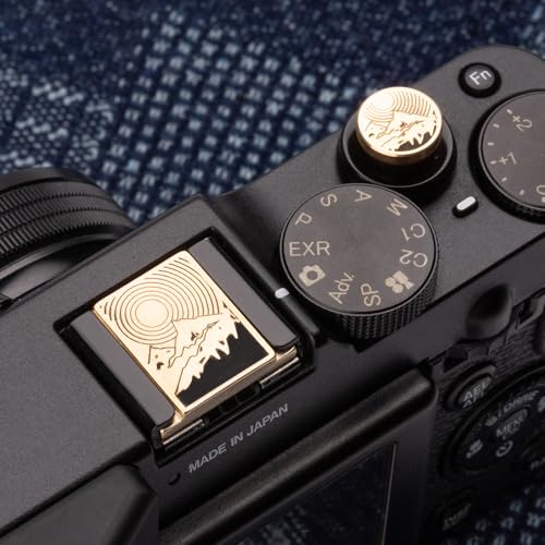 Camera Metal Hot Shoe Protective Cover Shutter Buttons for Fujifilm XPro3 XPro2 XT4 XT3 XT2 XT30 XT20 XE3 XT200 XT100 for Nikon ZF Z5 Z6 Z6II (Copper Alloy-Set) Copper Alloy-Set