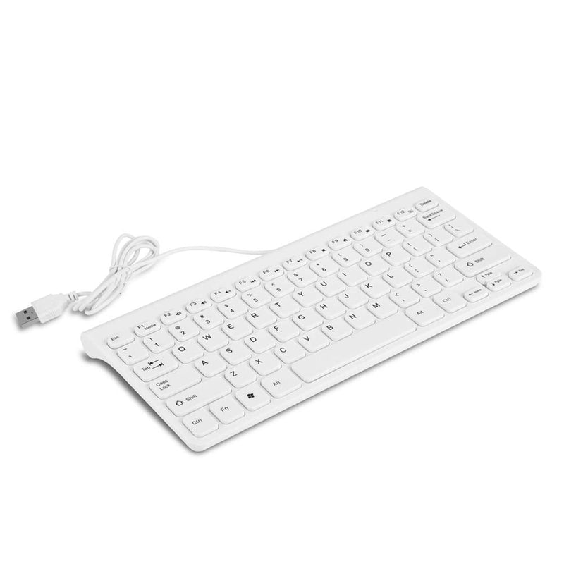 Limouyin Wired Keyboard and Mouse, Ultra-Thin USB Keyboard Optical Mouse Mice Set ComboFull Size Wire Corded Keyboard Mouse Combo Set with Number Pad for Laptop,PC,Desktop White