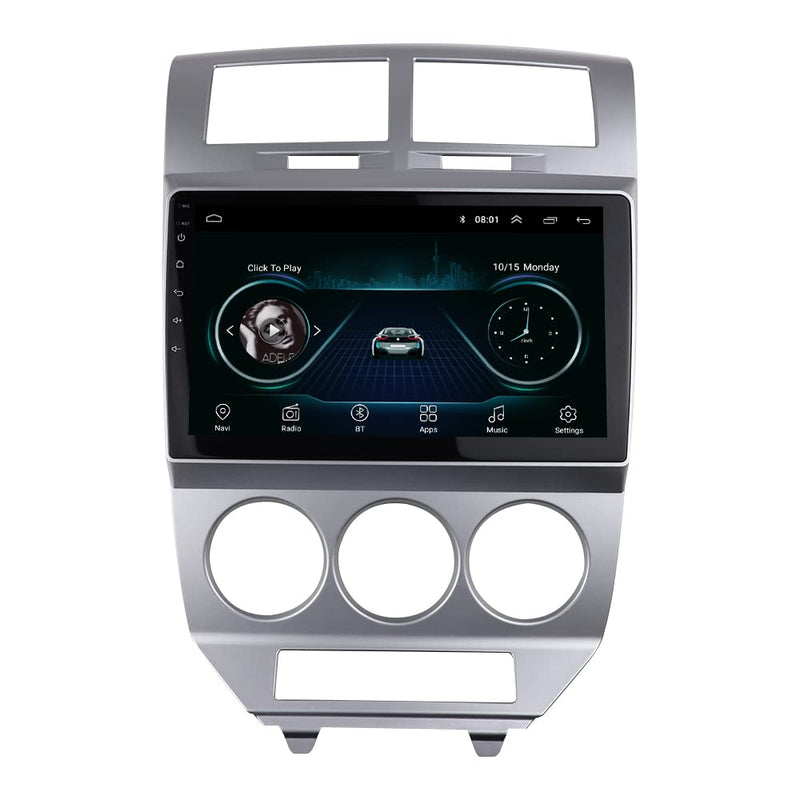 Radio Stereo Dash Installation Mount Trim Kit Compatible with Dodge Caliber 2007-2010 for 10.1" and Double Din