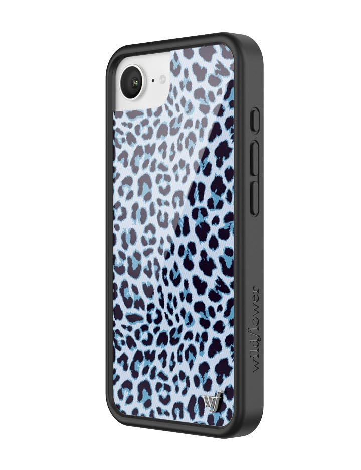 Wildflower Cases - iPhone 16e Compatible - Blue Meow | Impact-Certified 6.5 ft Drop Protection Case, Raised Protective Bumper, Cute Aesthetic Design, Women-Owned Small Business