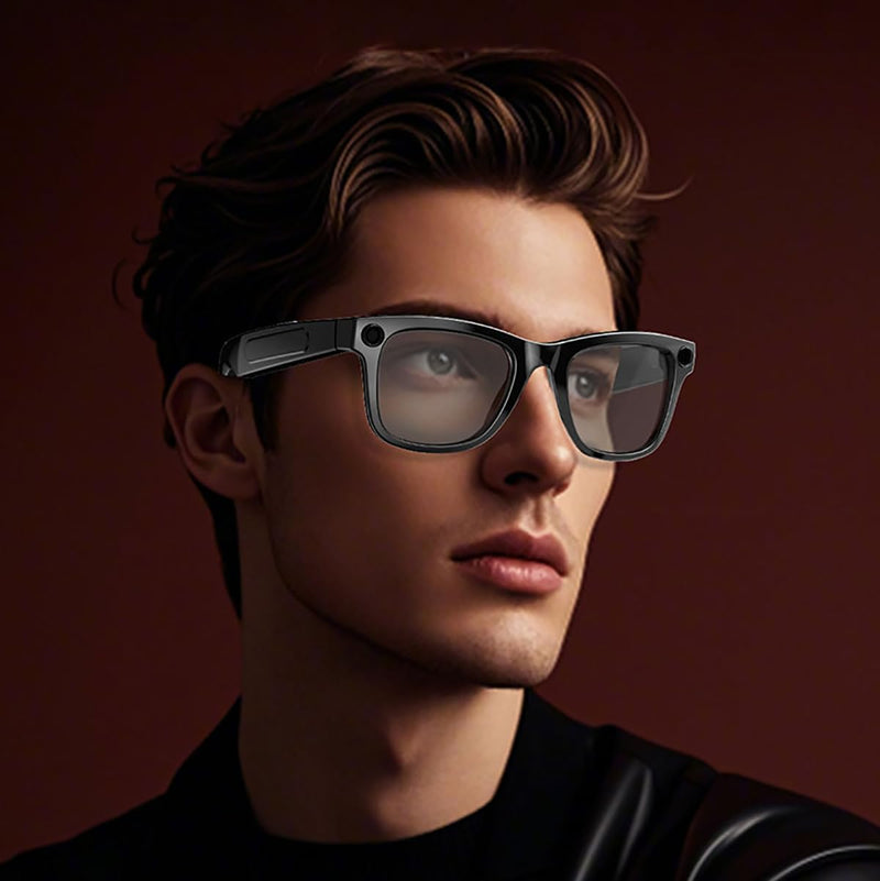 2026 AI Smart Glasses with Camera,8MP Anti-Shake Video Recording | 2K HD Video & Photo Capture,Bluetooth Music,Voice/Calling,Real Time Translation, AI Voice Assistant,Object Recognition
