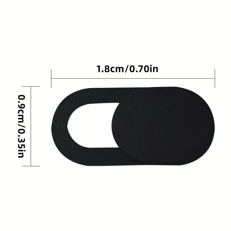 4pcs Webcam Cover Shutter Slider for PC Laptops Phone Tablet, Plastic Camera Cover Phone Lens Slider (Black-4pcs) Black-4pcs