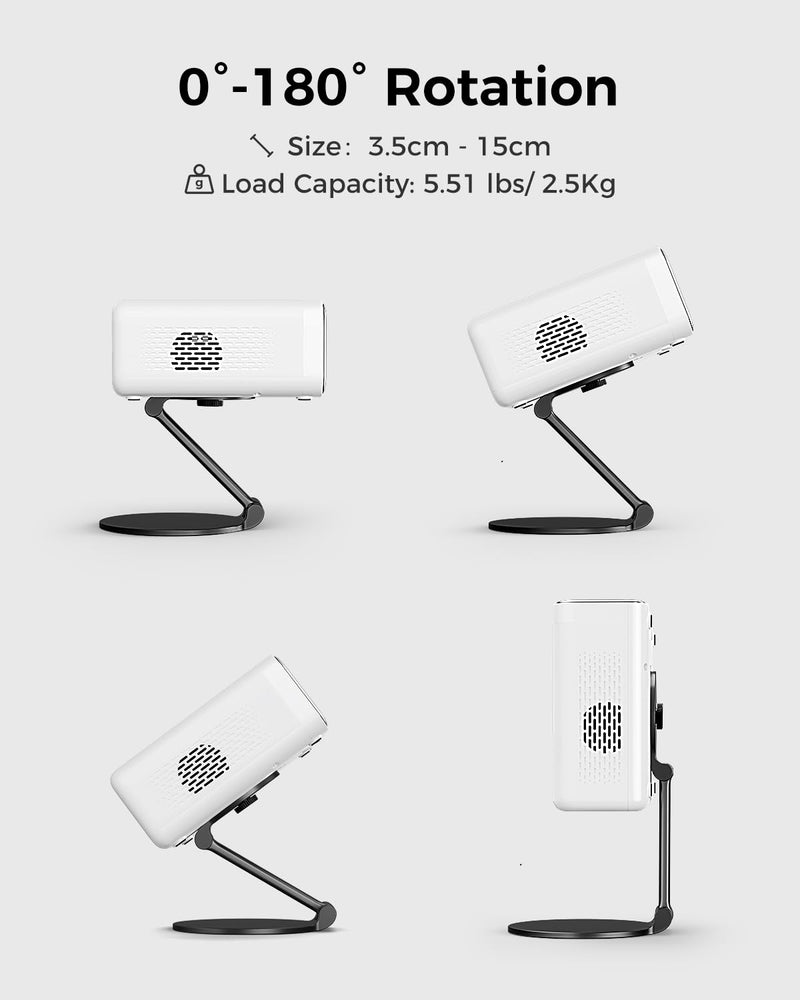 [AUSTRALIA] - Projector Foldable Stand, Ultra-Compact Foldable Stand with Easy Setup and 180-Degree Rotation, Fits The Eazze Series, Lightweight 367g (Only Stand) 