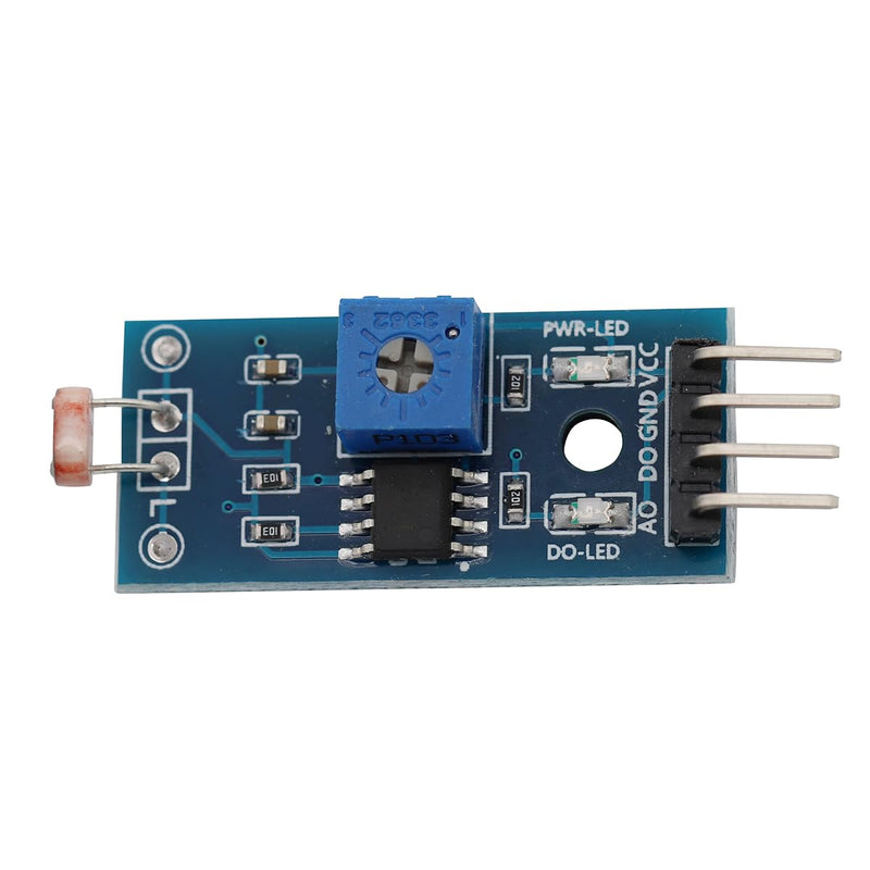 Heevhas 5pcs 4 Pin Photoresistor Sensor Light Detection Photoresistor Module Light Sensor Light Detector Module with Digital Output