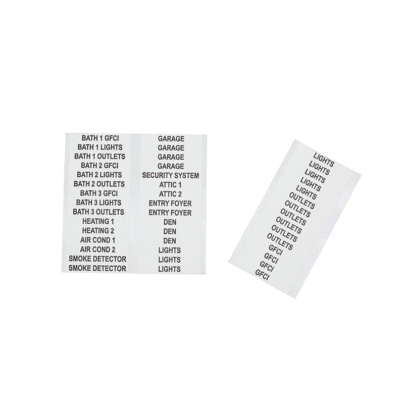 Klein Tools 56255 Wire Markers, Household Electric Panel w/Directory