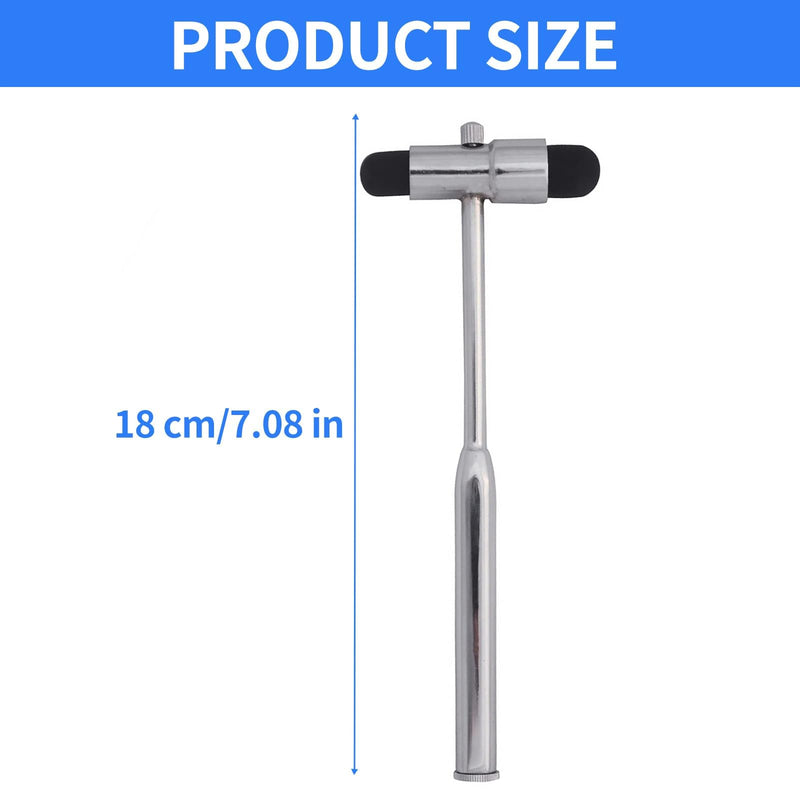 [AUSTRALIA] - Neurological Reflex Hammer with Built-in Brush and Needle, Reflex Hammer Medicine Made of Plastic with Double Head, Multifunctional Percussion Reflex Hammer, for Reflex Tests 