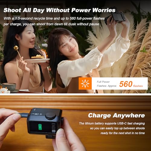 GODOX iT30 Pro N TTL Mini Flash for Nikon with Diffuser, HSS 1/8000s IT30 Pro N(Black)