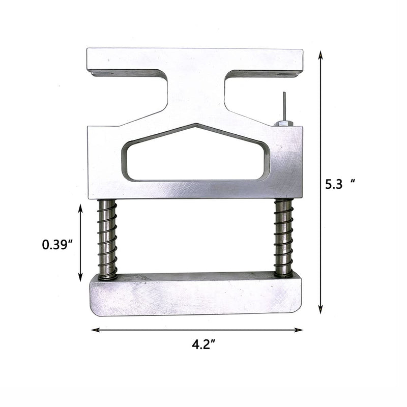 [AUSTRALIA] - Spring-Loaded Piano Center Pins Removal/Extracting Tool Piano Tuning Tool Silver - 5.3"x 4.2" 