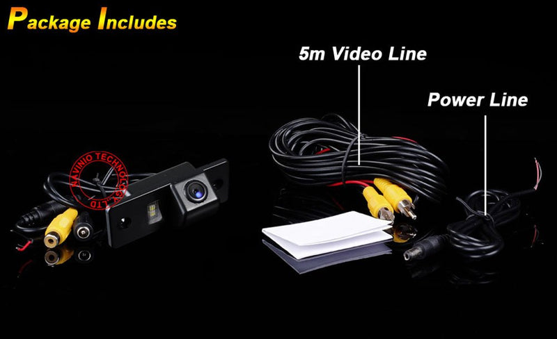 car Backup Camera, Waterproof Rear View License Plate Car Rear Backup Camera for VW Touareg Golf V Skoda Fabia Passat B5 Tiguan Polo Santana