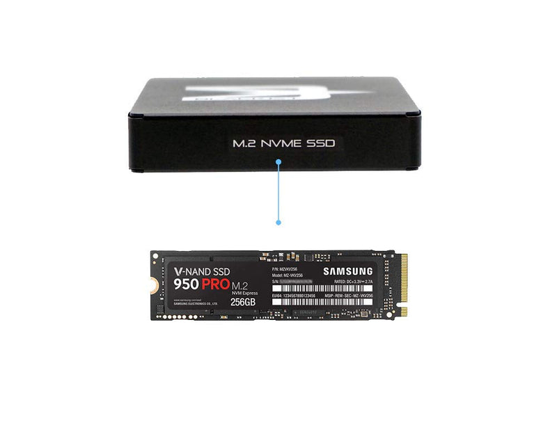 Blackjet DX-1M M.2 NVMe SSD Enclosure Module – for Blackjet TX-2DS & TX-4DS Systems – Supports Samsung, Intel, Crucial NVMe Drives – Professional Offload, Backup, Archive & Video Production Workflows
