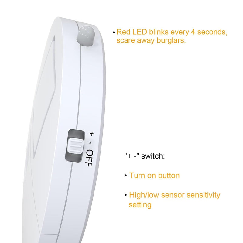 [AUSTRALIA] - EVA LOGIK Modern Ultra-Thin Window Alarm with Loud 120dB Sound and Vibration Sensors Compatible with Virtually Any Window, Glass Break Alarm Perfect for Home, Office, Dorm Room- 8 Pack 