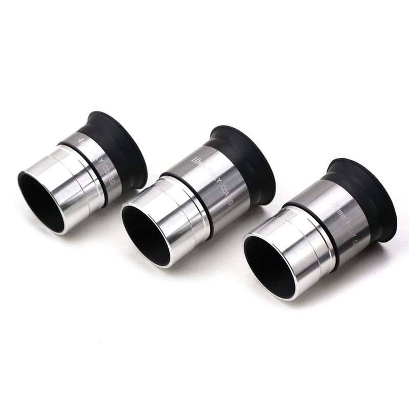 Eyepiece Set for Telescope - Multi-Coated Optical Lens - 1.25 inch Telescope Eyepiece - The Upgraded Eyepiece Comes with a Soft Eyecup [4mm, 10mm, 20mm Eyepiece Set] 4mm, 10mm, 20mm Eyepiece Set
