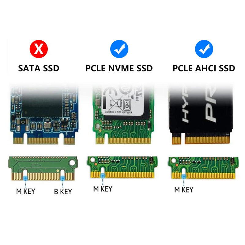 M.2 NVME SSD Convert Adapter,NGFF M.2 NGFF M-Key AHCI SSD Convert Card for Upgrade MacBook Air Pro Retina Mid A1465 A1466 A1398 A1502(2013-2017 Year)