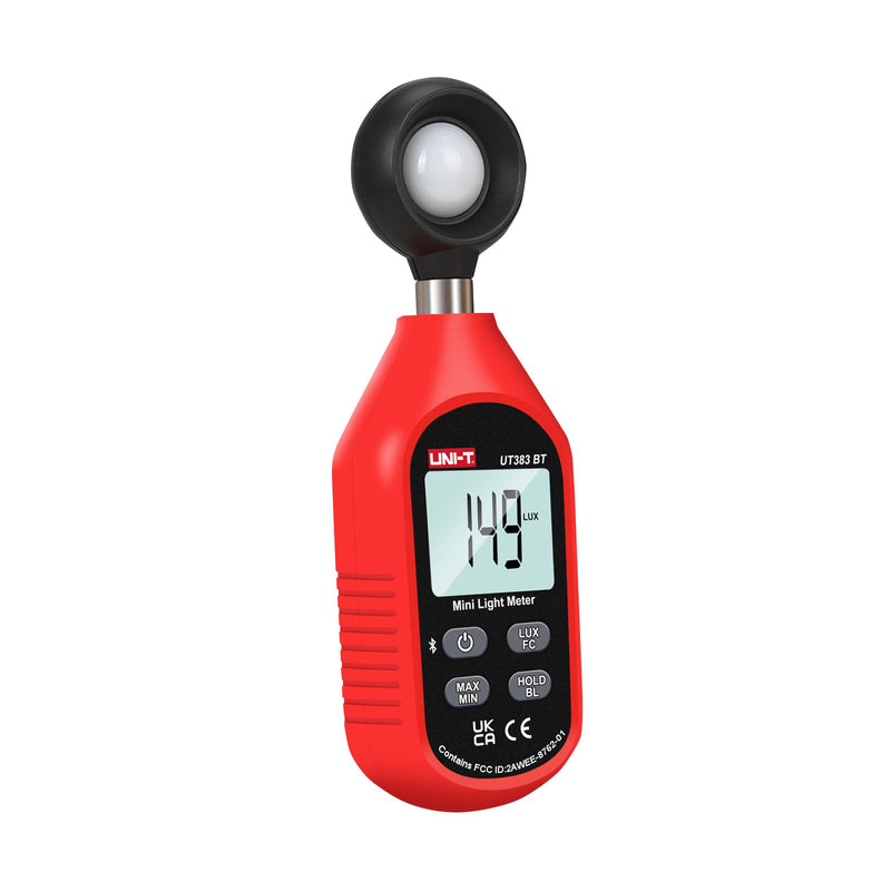 [AUSTRALIA] - UNI-T Light Meter UT383BT Lux Meter Lumens Digital Illuminance Meter 0~199900 Lux (0~18500 FC) Foot Candles Luxmeter for Film Photography Plants Photometer Lighting Intensity Brightness Measurement 