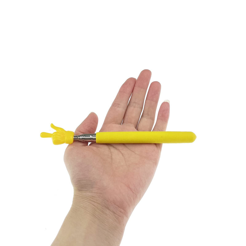 8 Pieces Telescopic Teacher Pointer Finger Pointer Stick for Teachers Coach Presenter, Extends to 21.7 Inches (8 Colors) 8 Colors