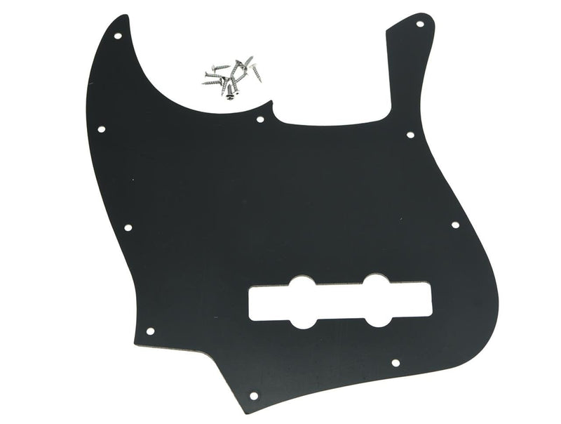 KAISH 4 String J Bass Style Pickguard Bass Pick Guard Scratch Plate for USA/Mexico Jazz J Bass Black 3 Ply Black 3 Ply (BWB)