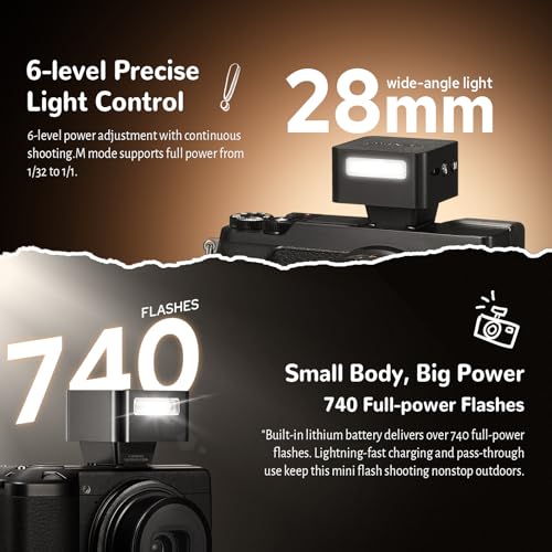 ZENIKO ZT08 O TTL Mini Flash,740 Full Power On-Camera Flash for Olympus ZT08-O for Olympus(Black)