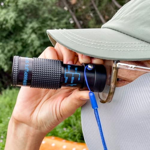 Close-up Monocular for Low Vision, Short Distance Viewing with Wide Field of View, Mini-Size Magnifier (6x16mm-Blue Style) 6x16mm-Blue Style