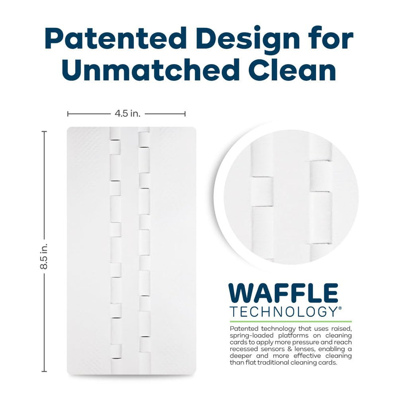 [AUSTRALIA] - KICTeam - Waffletechnology® Cleaning Cards for Desktop & Mobile Document Scanners (15 Cards) - Presaturated with WonderSolvent - Made in USA 15 