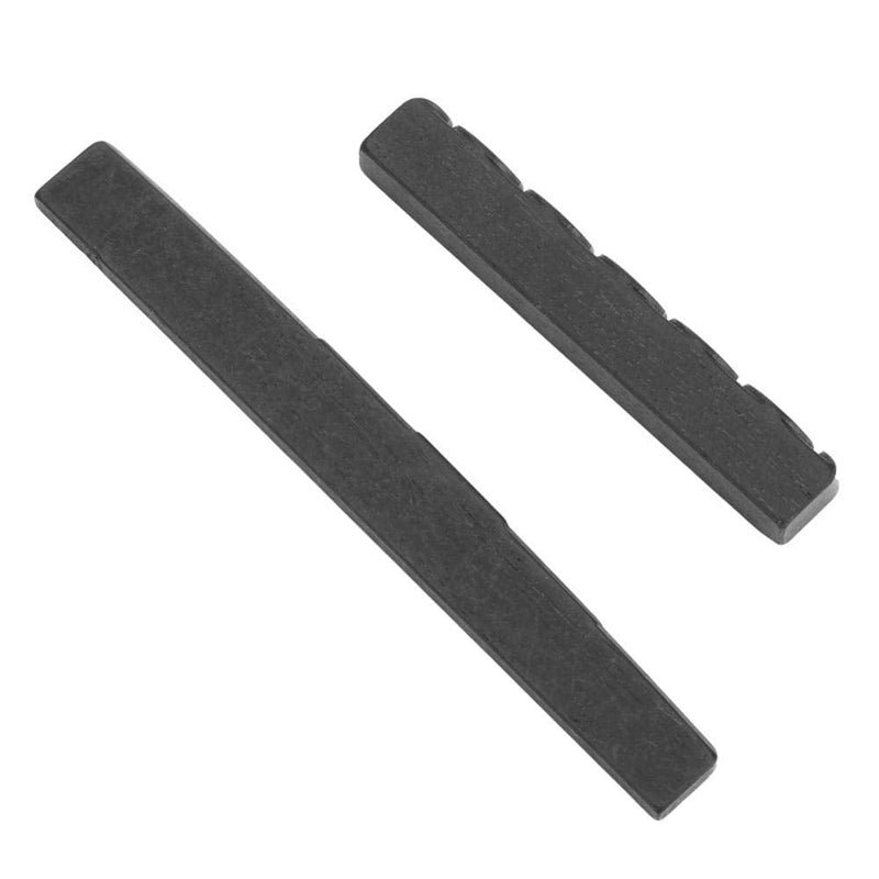 life Guitar Ebony Nut and Saddle, 1 Set 2 PCS Ebony Nut and Saddle for Classical Guitar Parts for Acoustic Guitar Nut