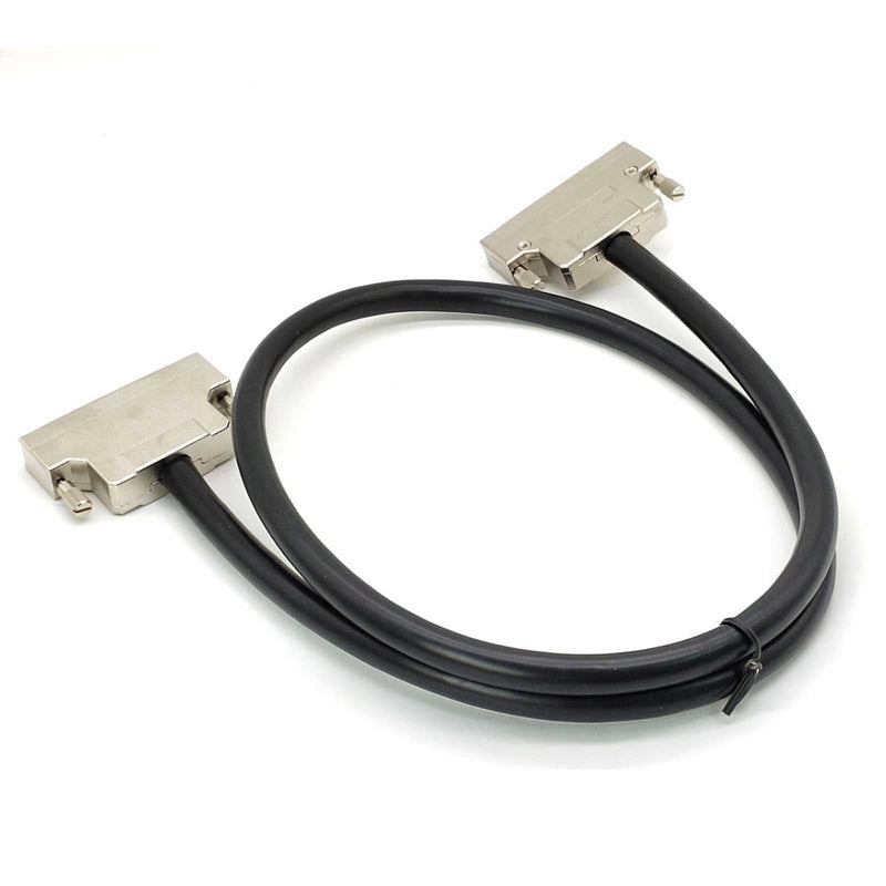 SCSI 68Pin Data Extension Cable HPDB 68Pin Male to Female Straight Double Layer Aluminum Foil Shielding Cable for Legacy Servers, Drives, and Scanners AWG28 2Meter