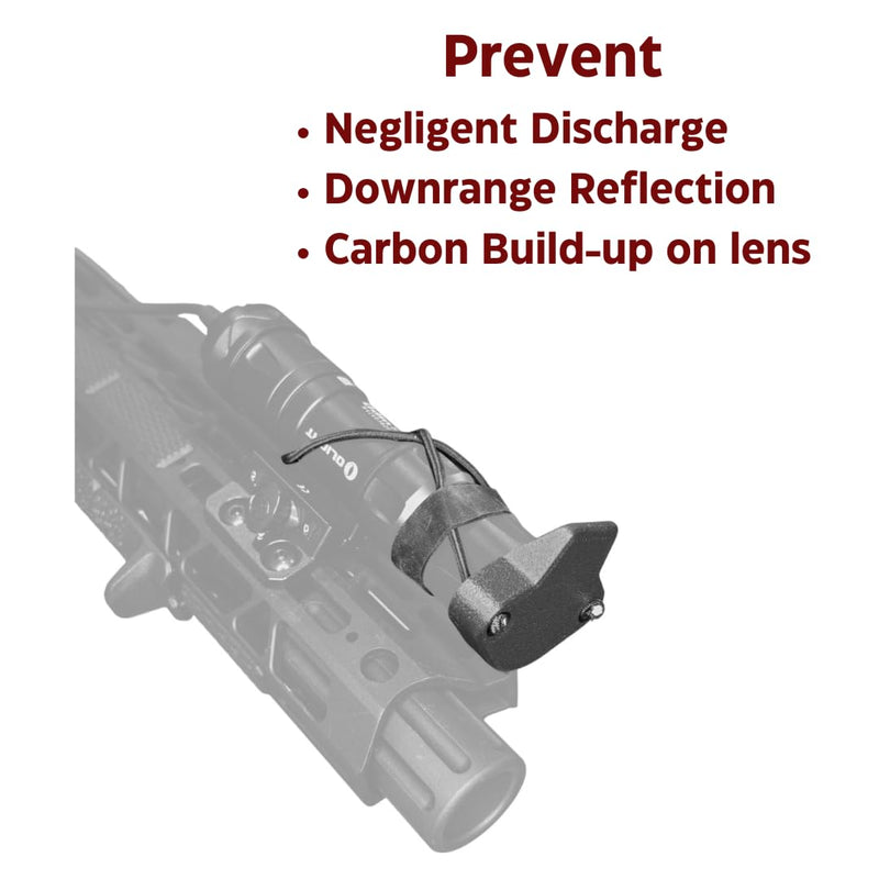 [AUSTRALIA] - Light Cover for Weapon Mounted Flashlights | Rifle Lens Cap Compatible for Surefire/Streamlight/Olight/Cloud Defense (Medium) Medium 
