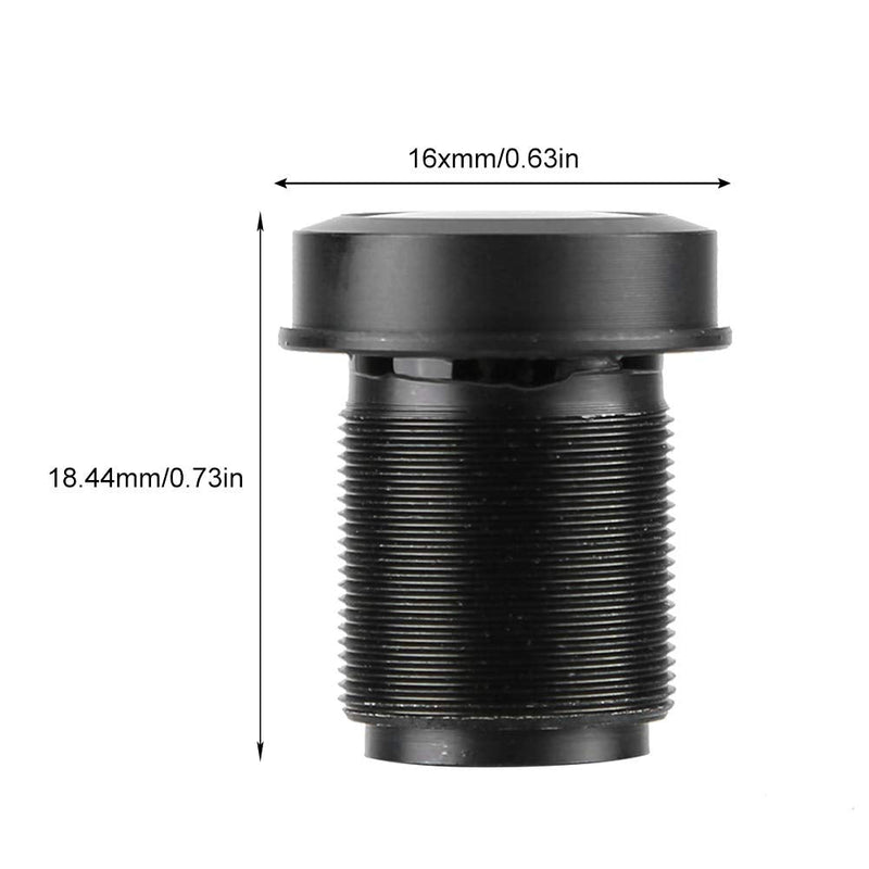 Standard Thread Interface 180°Fisheye Lens, 1.44mm 1/2.5 Wide Angle 5MP HD Lens for CCTV Surveillance Camera